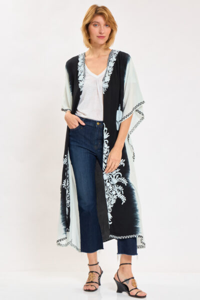 Silk Embroidery Kimono