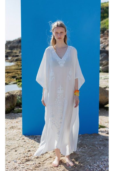 Kashmir Silk Butterfly Kaftan