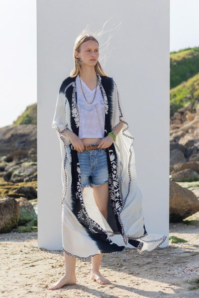 Silk Embroidery Kimono