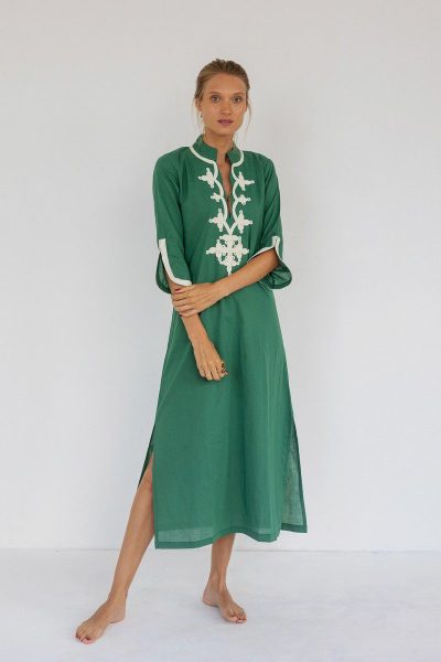 New York Maxi 3/4 Sleeve Green