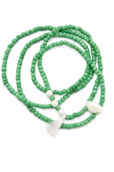 Shell Necklace/Bracelet Green