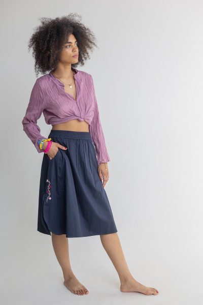 Midi Blue Skirt