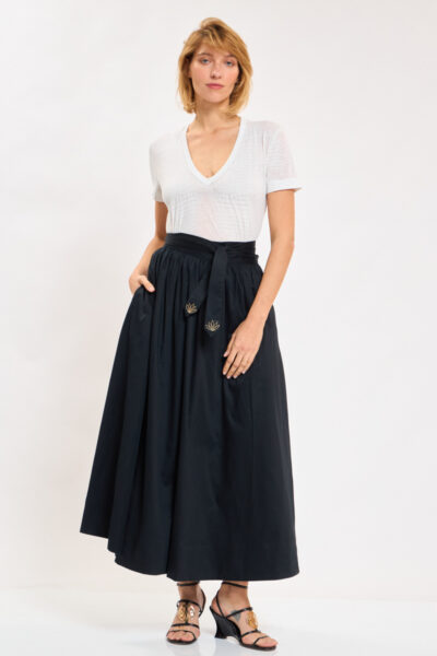 Taft Maxi Black Skirt
