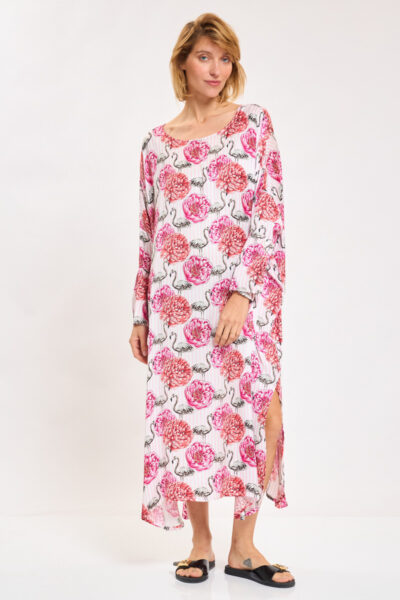 Margarita Pink Floral Print Dress