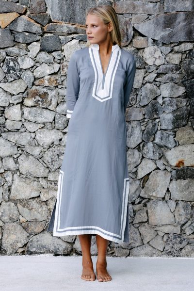 Kepper Light Gray Maxi Dress