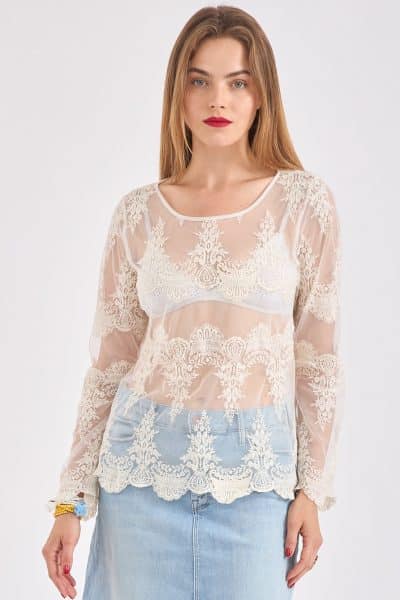 Net Shirt White