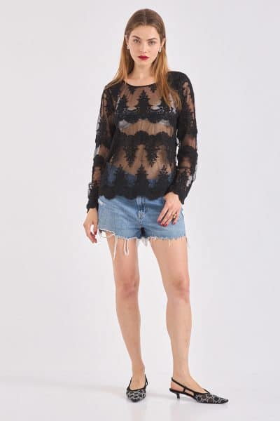 Net Shirt Black