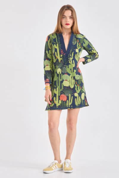 India Mini Cactus Print