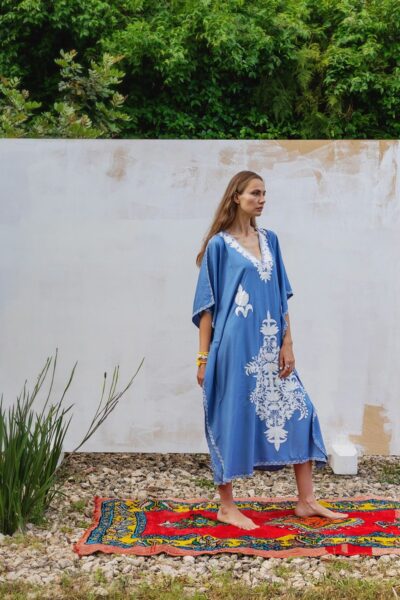 Kashmir Cotton Butterfly Kaftan