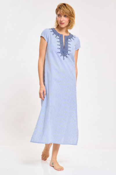 San Tropez Maxi Caftan Blue