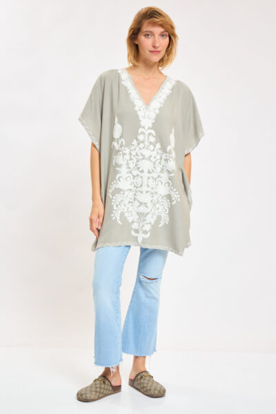 Kashmir Cotton Tunic Gray
