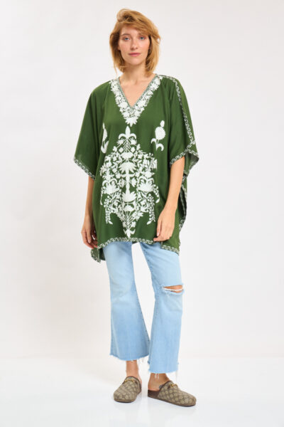 Kashmir Cotton Tunic Olive