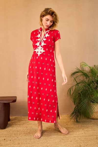 New York Maxi Boho Red