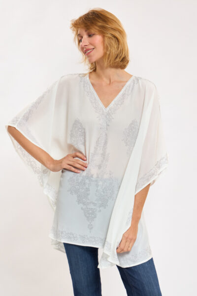 Swarovski Silk White Tunic