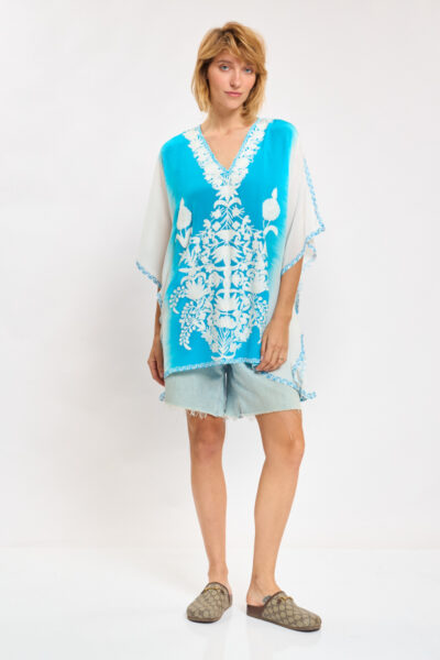 Kashmir Silk Butterfly Tunic