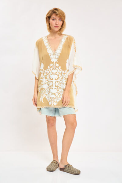 Kashmir Silk Butterfly Tunic