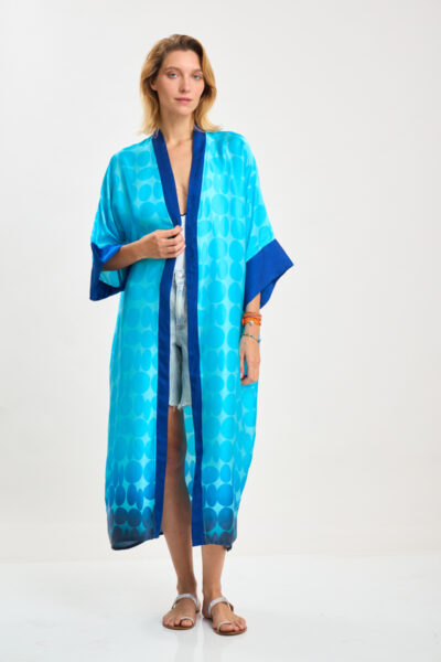 Long Satin Kimono