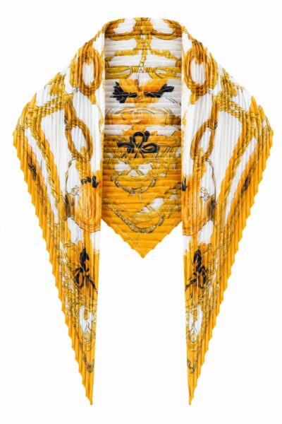 Pleated Satin Summer Scarf