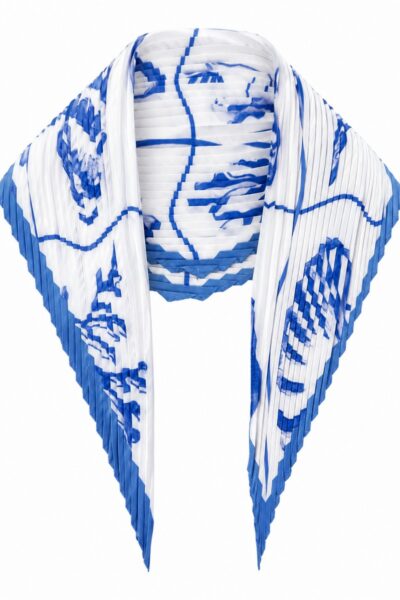 Pleated Satin Summer Scarf