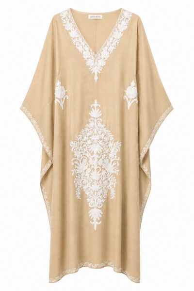 Kashmir Butterfly Kaftan Coffee